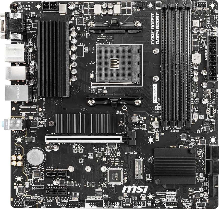 マザーボード B550 PRO VDH wifi & Ryzen 5 4500 国内正規品 AMD Ryzen 5 5500 Wraith Spire Cooler CPU + MSI